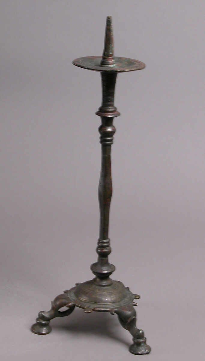 Lamp stand, Bronze, Byzantine 