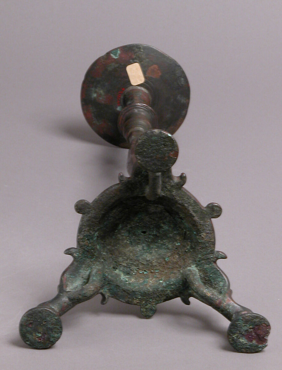 Lamp stand, Bronze, Byzantine