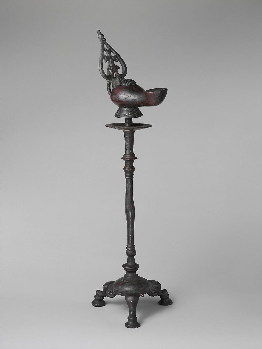 Lamp stand, Bronze, Byzantine