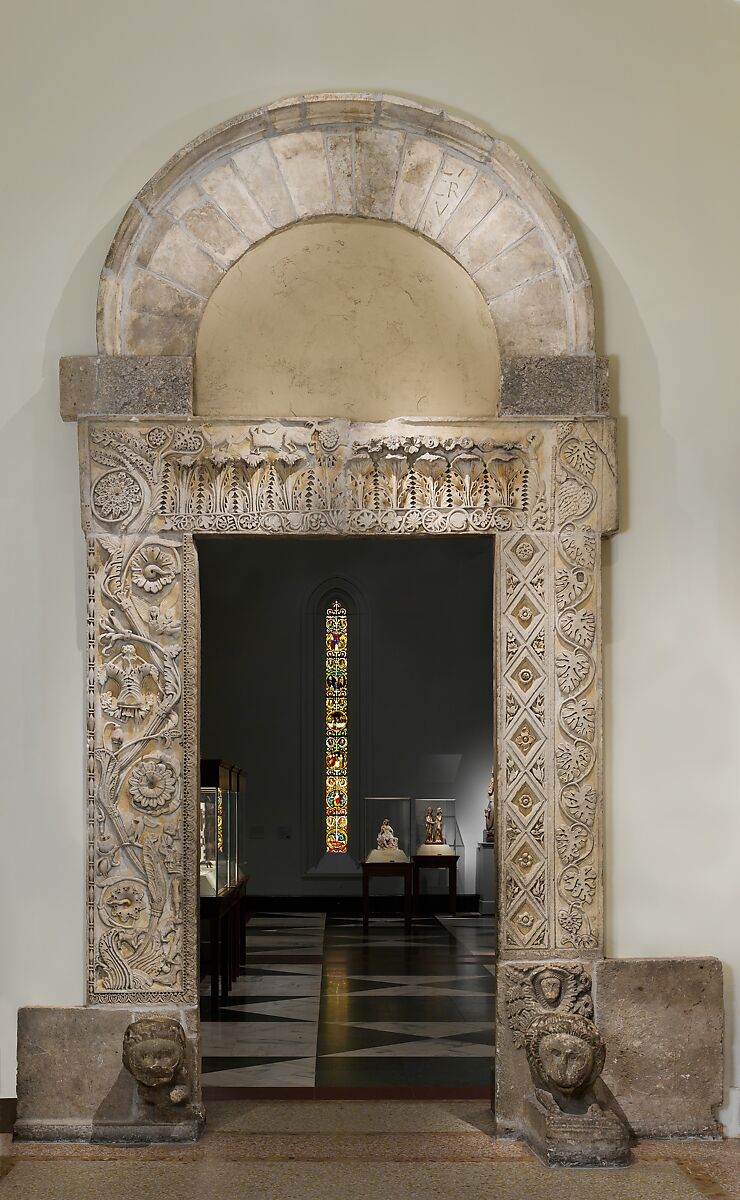 Doorway from the Church of San Nicolò, San Gemini, Marble (Lunense marble from Carrara), Central Italian 