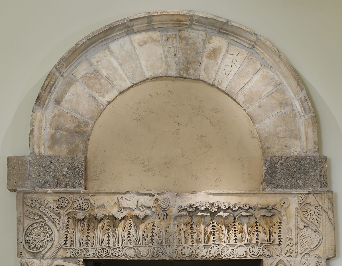 Doorway from the Church of San Nicolò, San Gemini, Marble (Lunense marble from Carrara), Central Italian