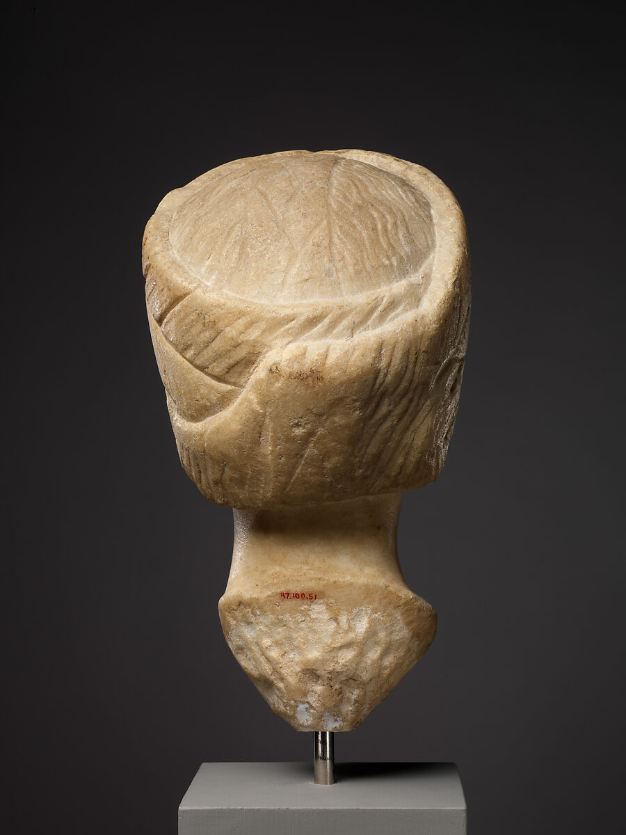 Head, Possibly of Empress Flaccilla, Marble, Byzantine