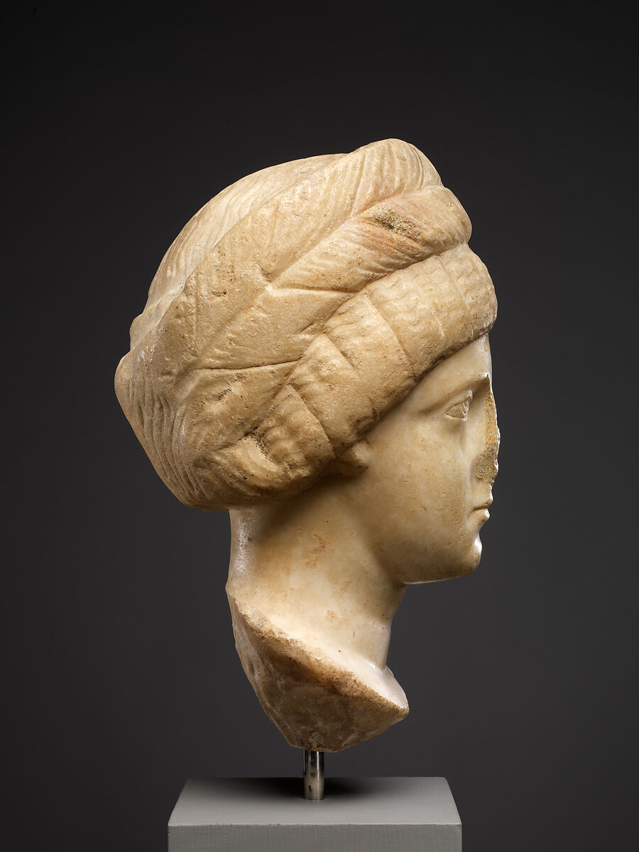 Head, Possibly of Empress Flaccilla, Marble, Byzantine