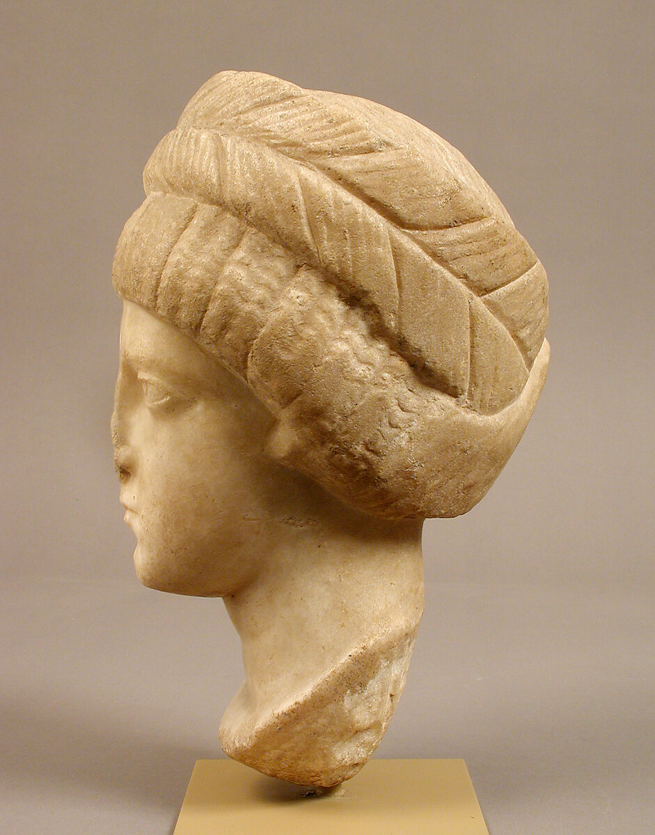 Head, Possibly of Empress Flaccilla, Marble, Byzantine