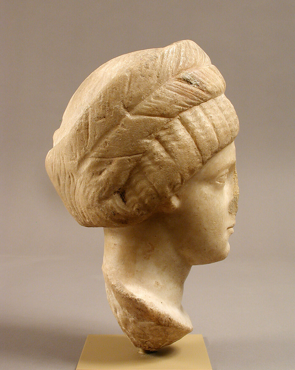 Head, Possibly of Empress Flaccilla, Marble, Byzantine
