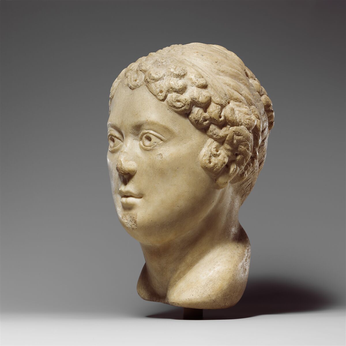 Head of a Woman, Marble, Byzantine