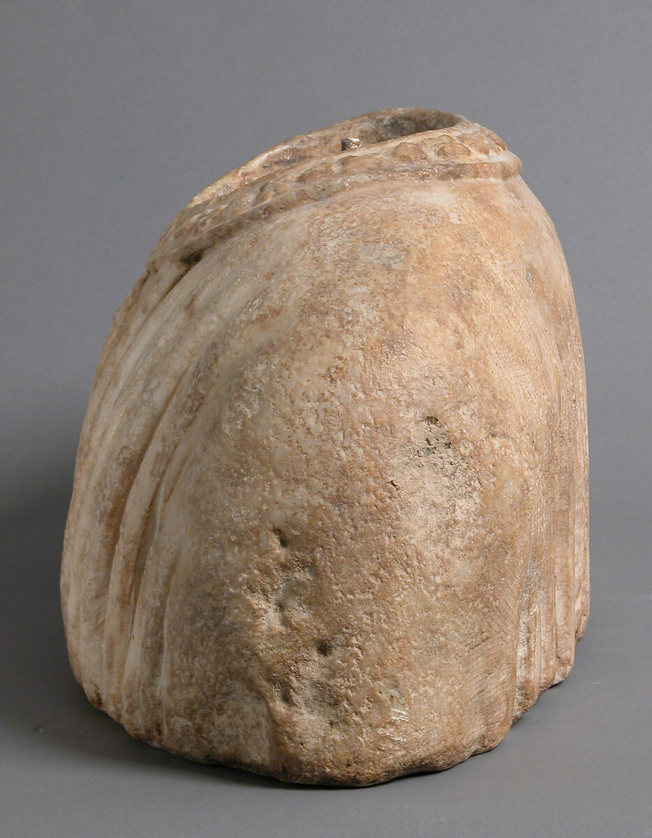 Shoulders from Portrait Bust, Marble, Italian