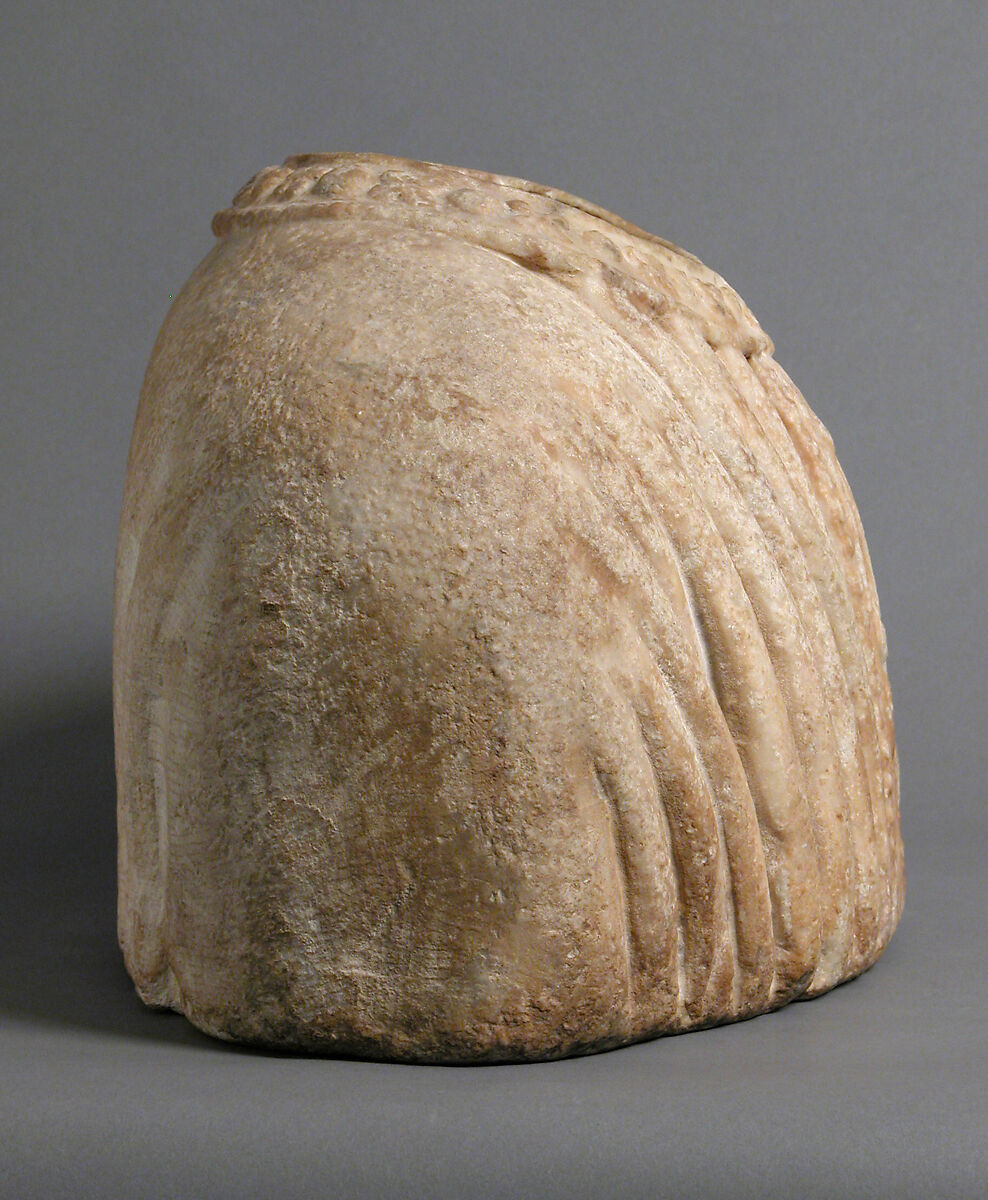Shoulders from Portrait Bust, Marble, Italian