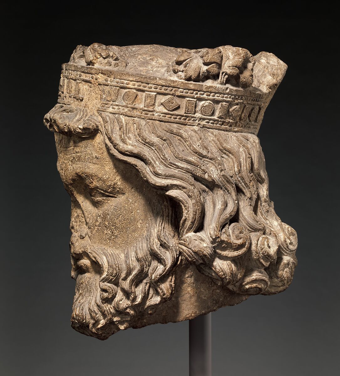 Head of a King, Limestone, French