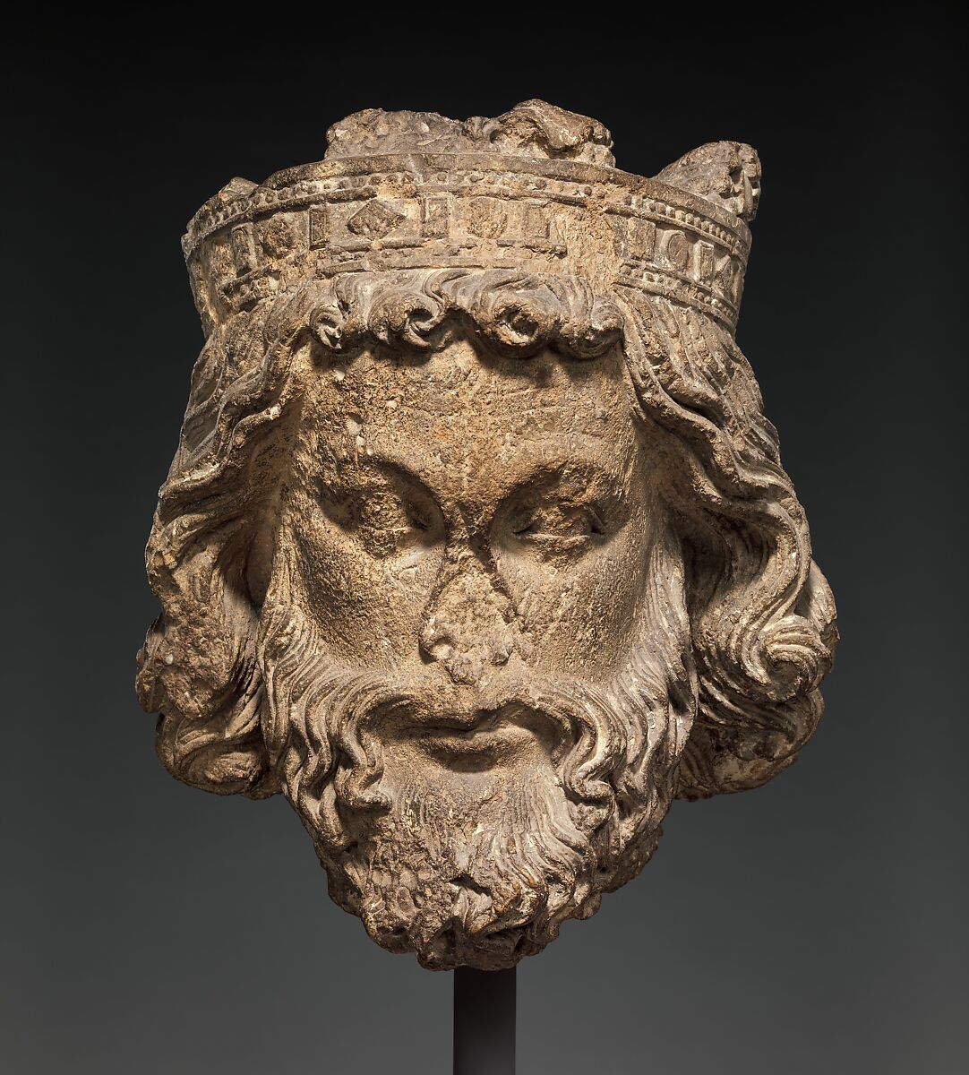 Head of a King, Limestone, French
