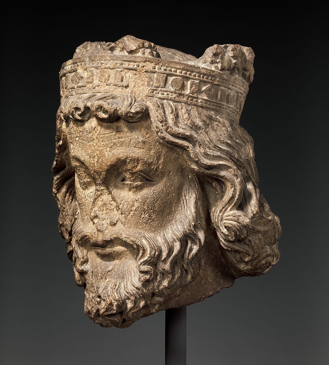 Head of a King, Limestone, French