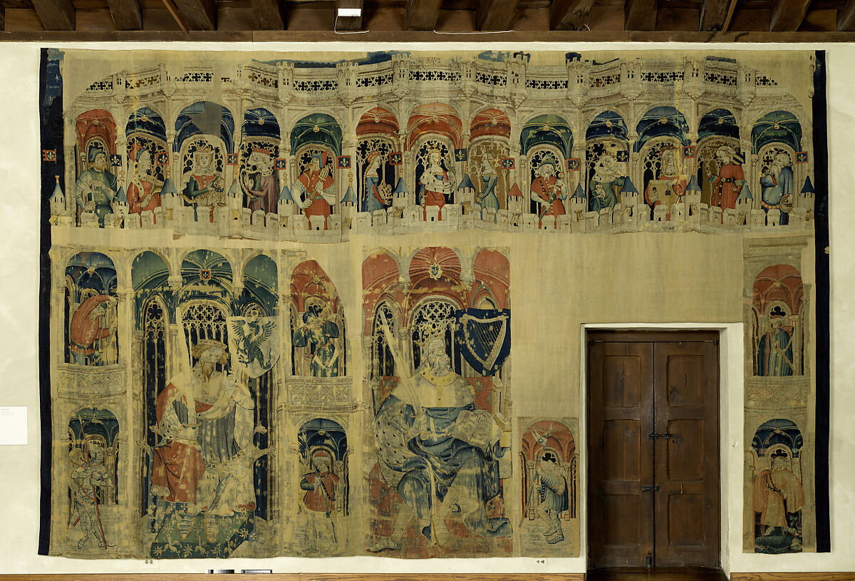 Joshua and David (from the Heroes Tapestries), Wool warp, wool wefts, South Netherlandish