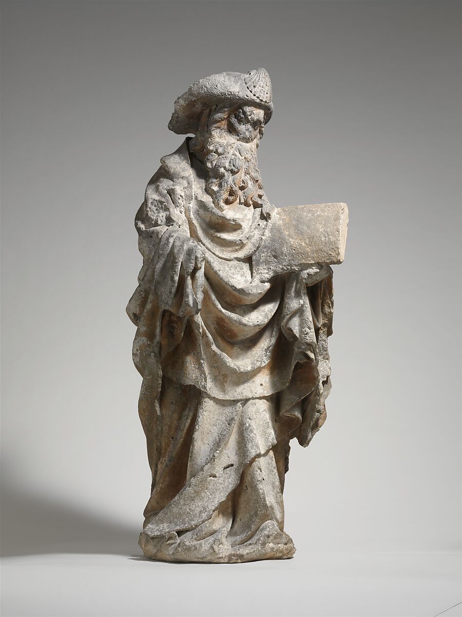 Saint James the Greater, Limestone with traces of paint, French 