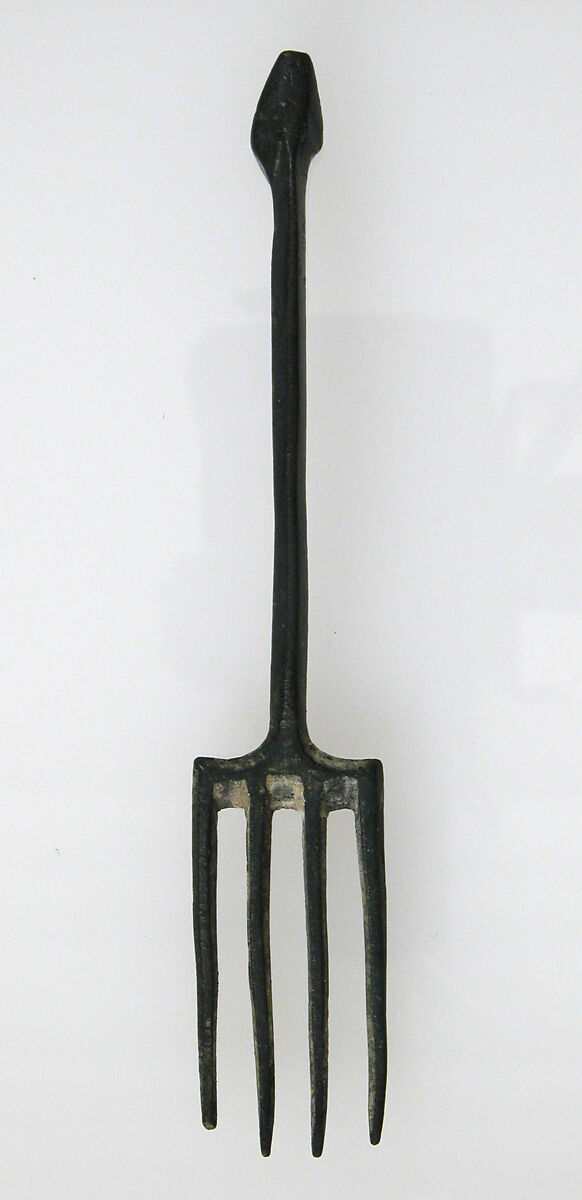 Fork, Copper alloy, Roman 