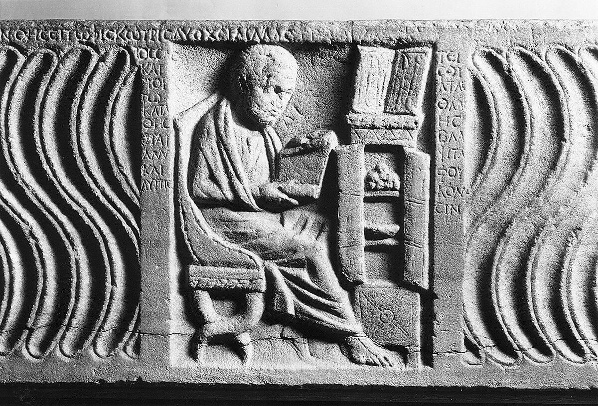 Sarcophagus with a Greek Physician, Marble, Roman