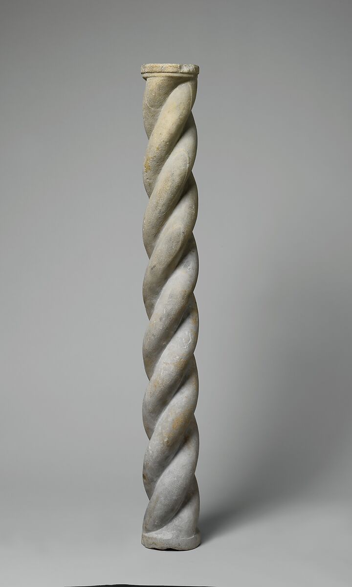 Spiral Column Shaft, Marble (Proconnesian marble), Italo-Byzantine