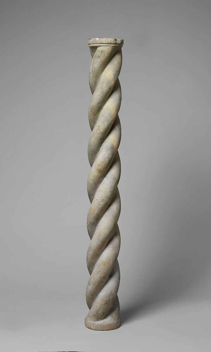 Spiral Column Shaft, Marble (Proconnesian marble), Italo-Byzantine 