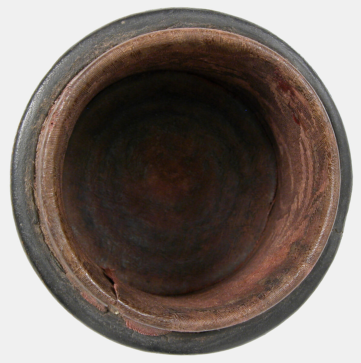 Box, Leather (Cuir bouilli), on wood core with textile interior, Italian