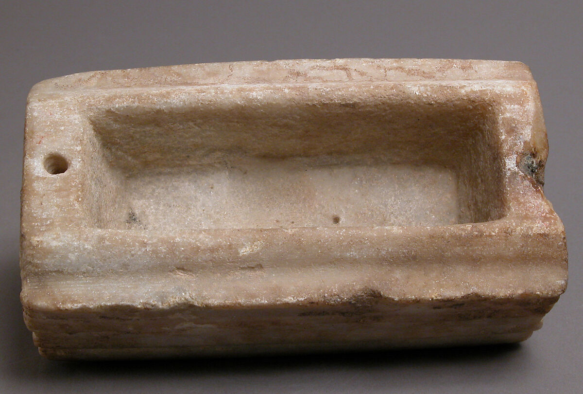 Reliquary in the Shape of a Sarcophagus, Marble, Byzantine