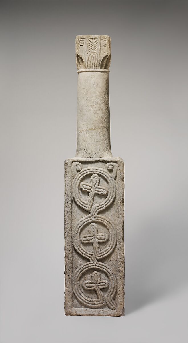 Column from a Choir Screen, Marble (Carrara marble), Central Italian