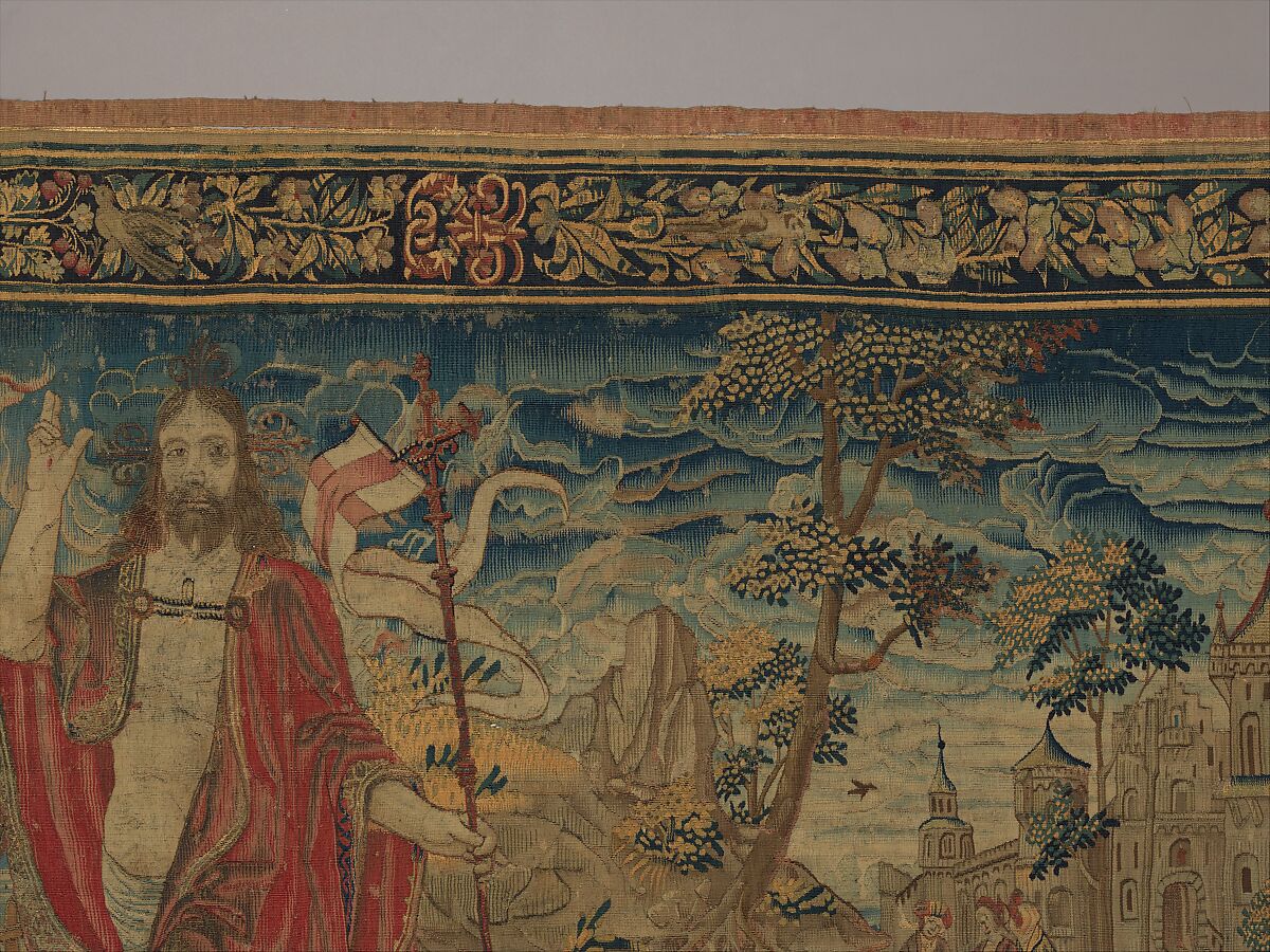 The Resurrection, Wool warp;  wool, silk, silver, and gilt wefts, South Netherlandish