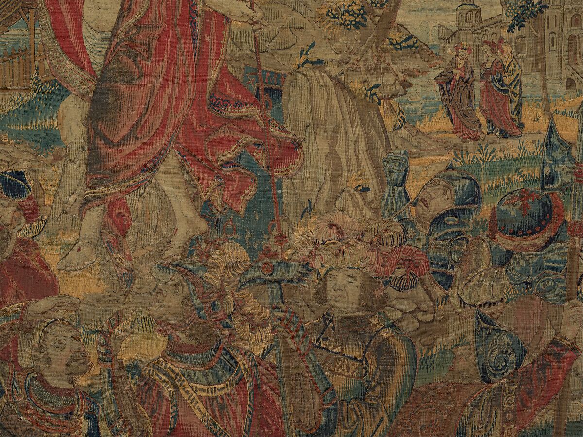 The Resurrection, Wool warp;  wool, silk, silver, and gilt wefts, South Netherlandish