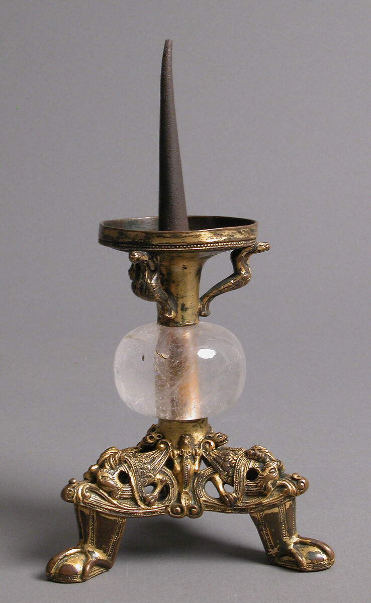 Pricket Candlestick with Fantastic Creatures | South Netherlandish ...