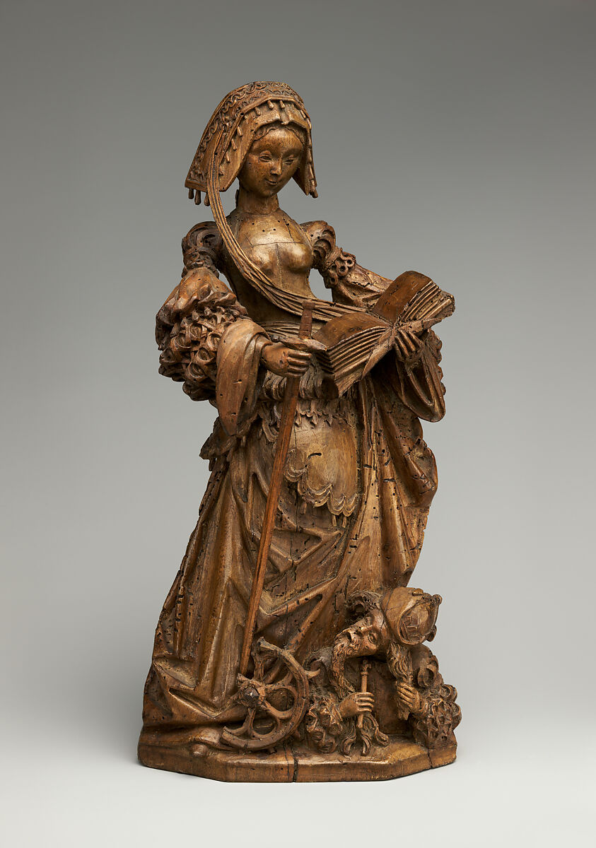 Saint Catherine of Alexandria, Walnut, German 