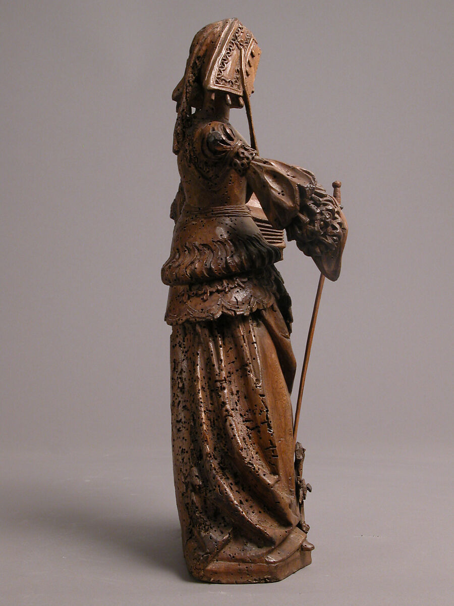 Saint Catherine of Alexandria, Walnut, German