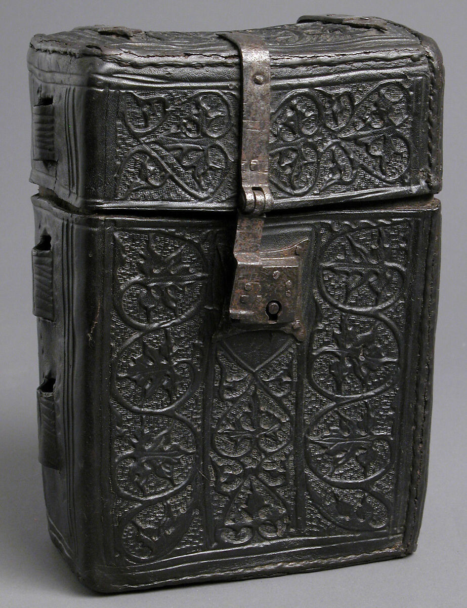Case for a Book, Leather (Cuir bouilli) and metal mounts, French (?)