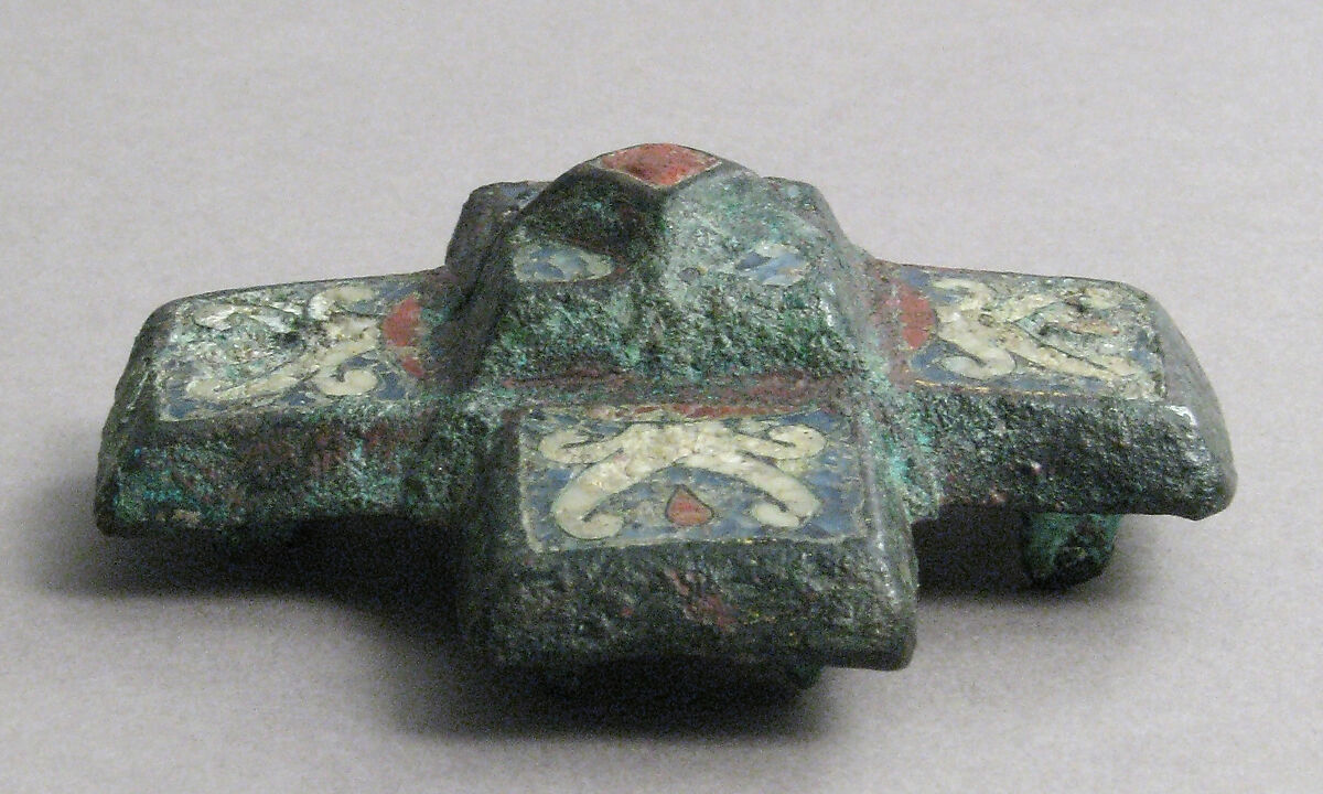 Harness Mount, Champlevé & cloisonné enamel, bronze, German