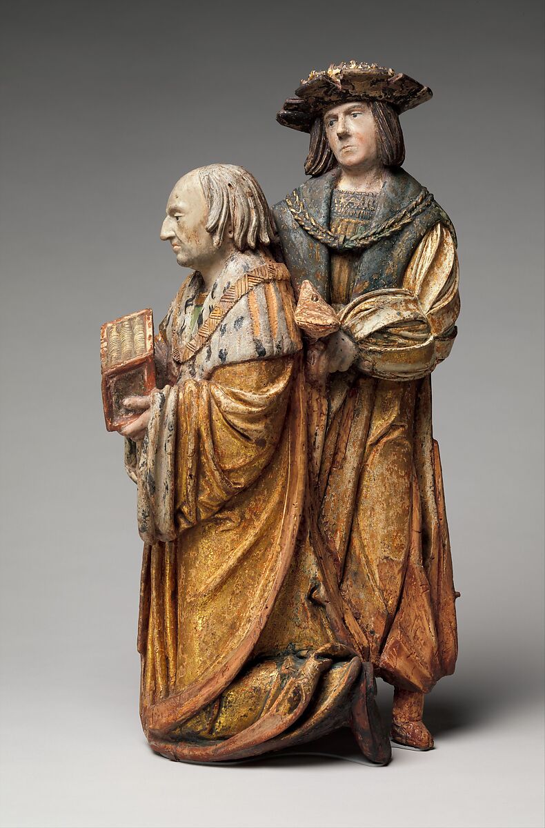 The Three Magi, from an Adoration Group, Workshop of Hans Thoman (German, active Memmingen, ca. 1514–25), Wood, gesso, paint, gilding, South German