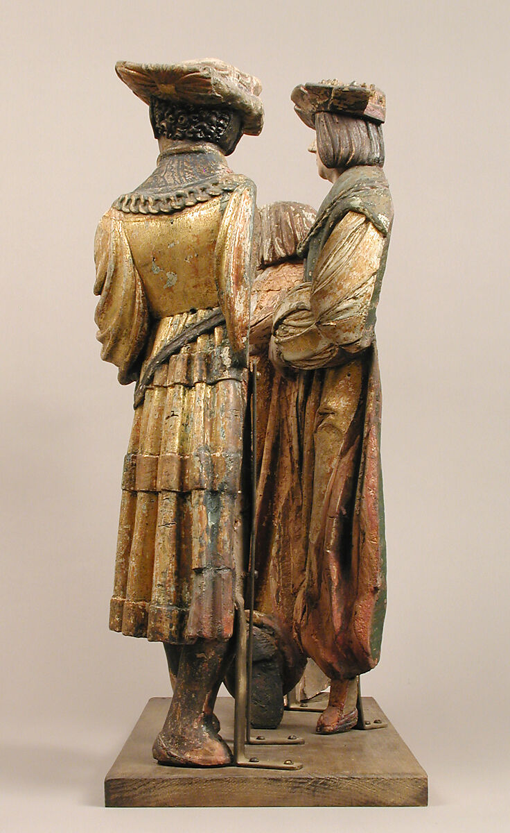 The Three Magi, from an Adoration Group, Workshop of Hans Thoman (German, active Memmingen, ca. 1514–25), Wood, gesso, paint, gilding, South German