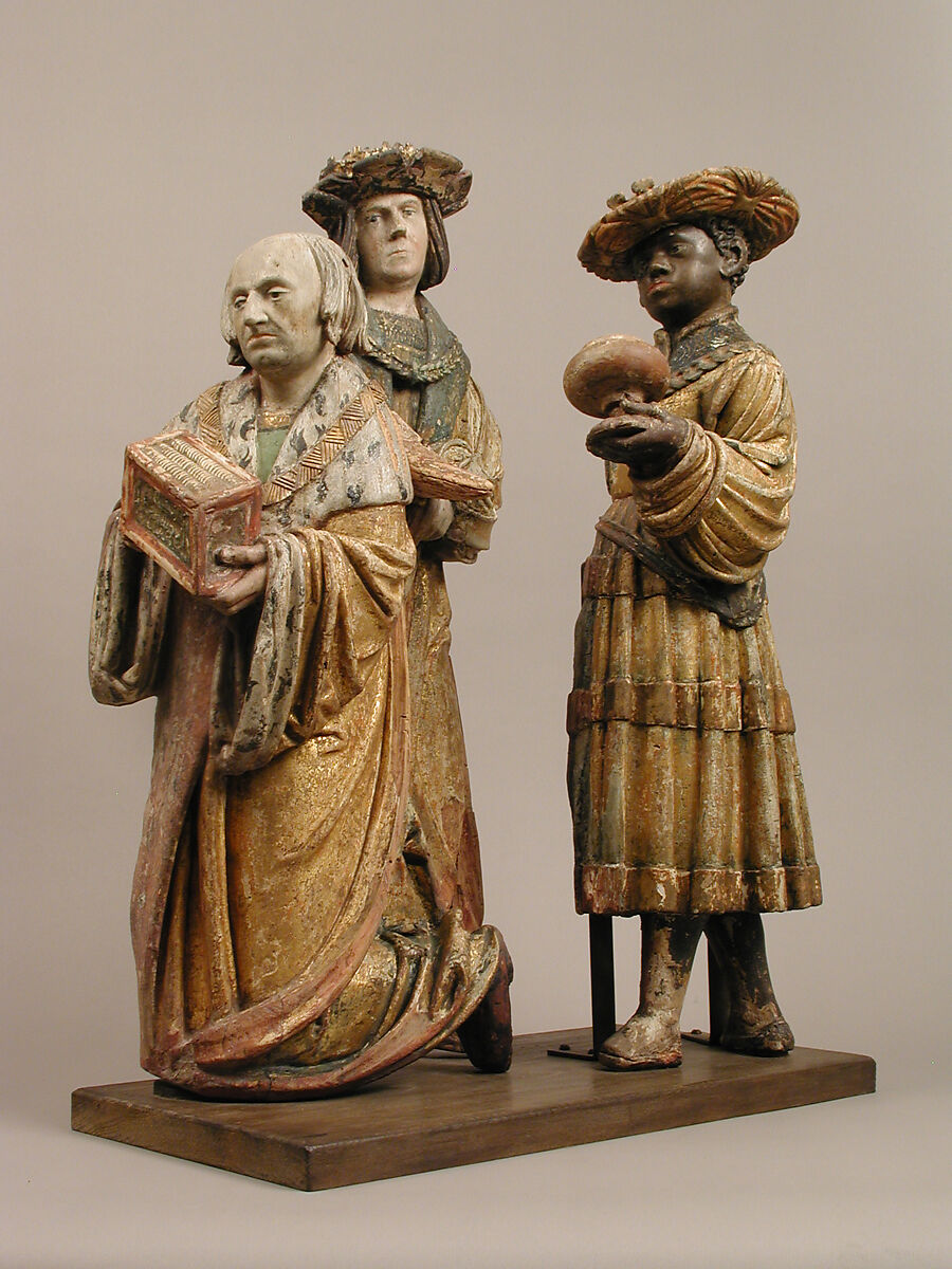 The Three Magi, from an Adoration Group, Workshop of Hans Thoman (German, active Memmingen, ca. 1514–25), Wood, gesso, paint, gilding, South German