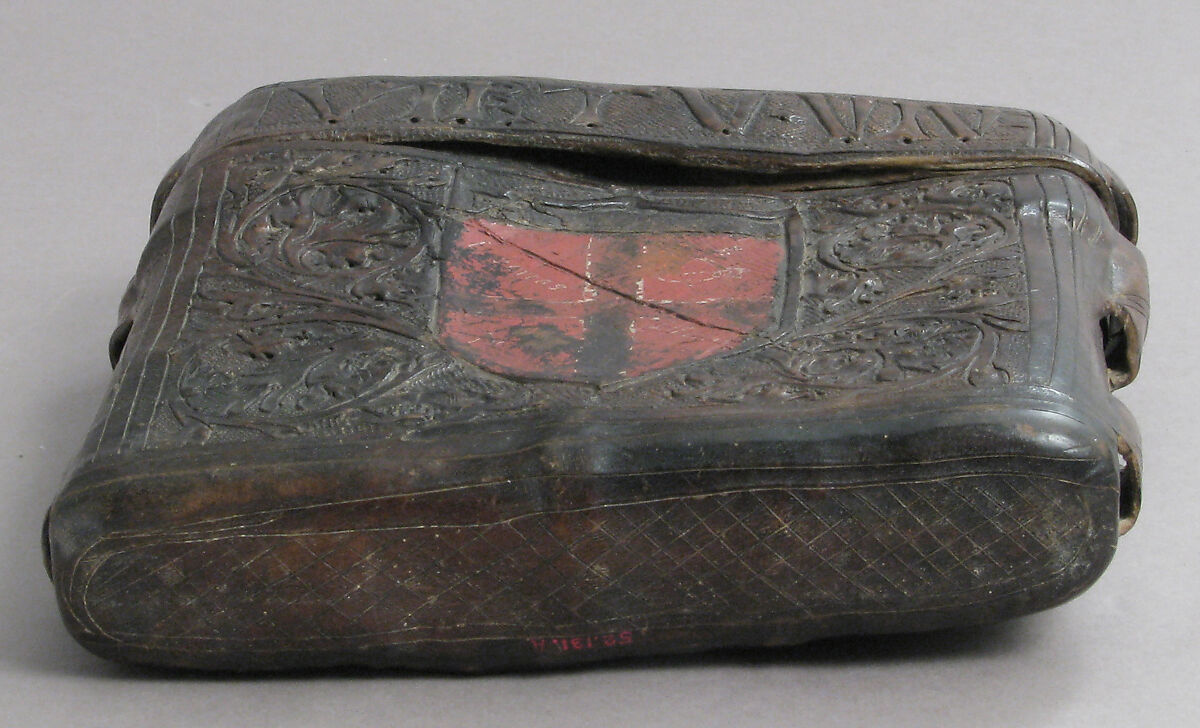 Book Box, Cuir bouilli (tooled leather), polychromy, Italian