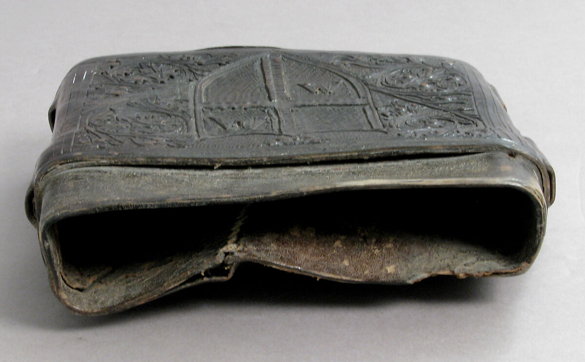 Book Box, Cuir bouilli (tooled leather), polychromy, Italian