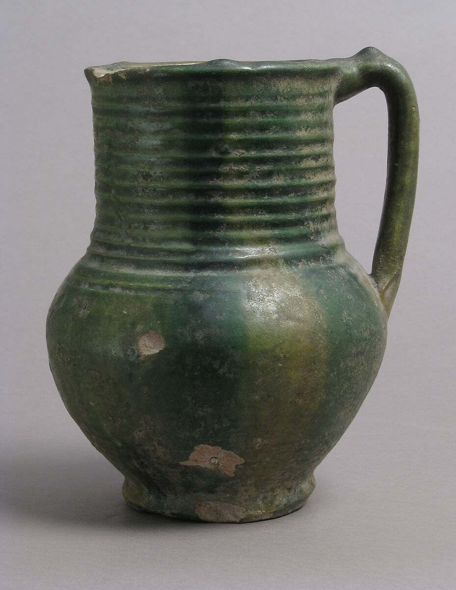 Jug, Earthenware, glaze, French