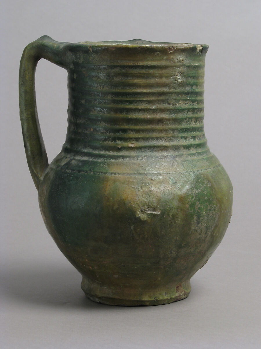 Jug, Earthenware, glaze, French