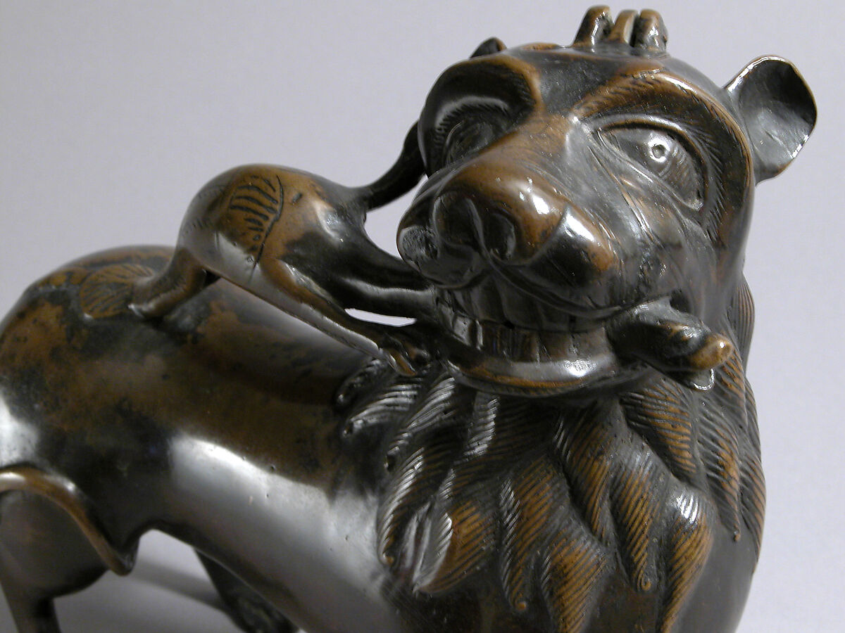 Aquamanile in the Form of a Lion, Copper alloy, North German