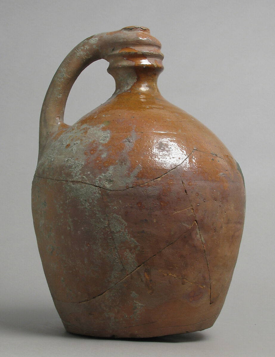 Pot, Watering, Earthenware, glaze, British