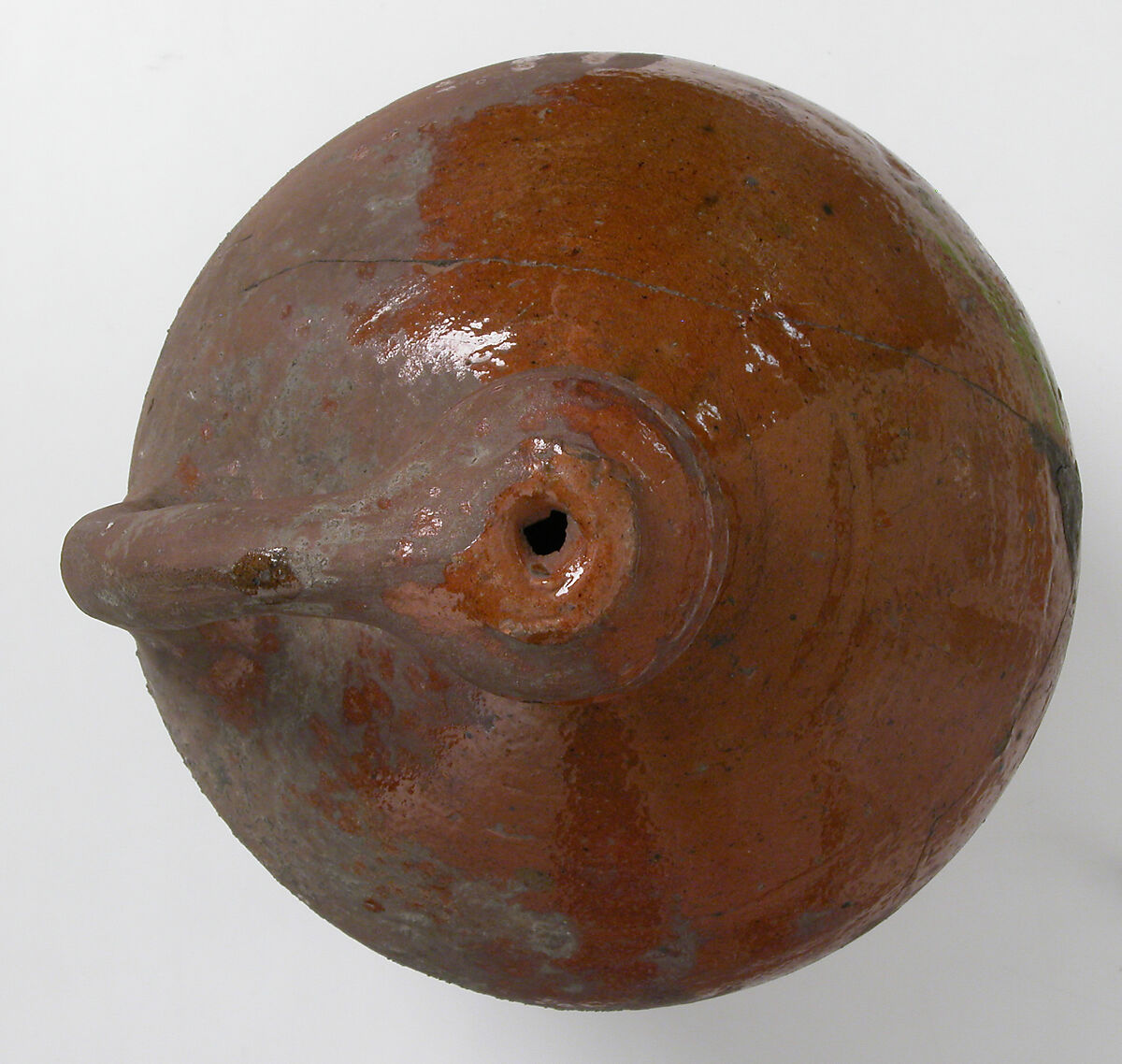 Pot, Watering, Earthenware, glaze, British