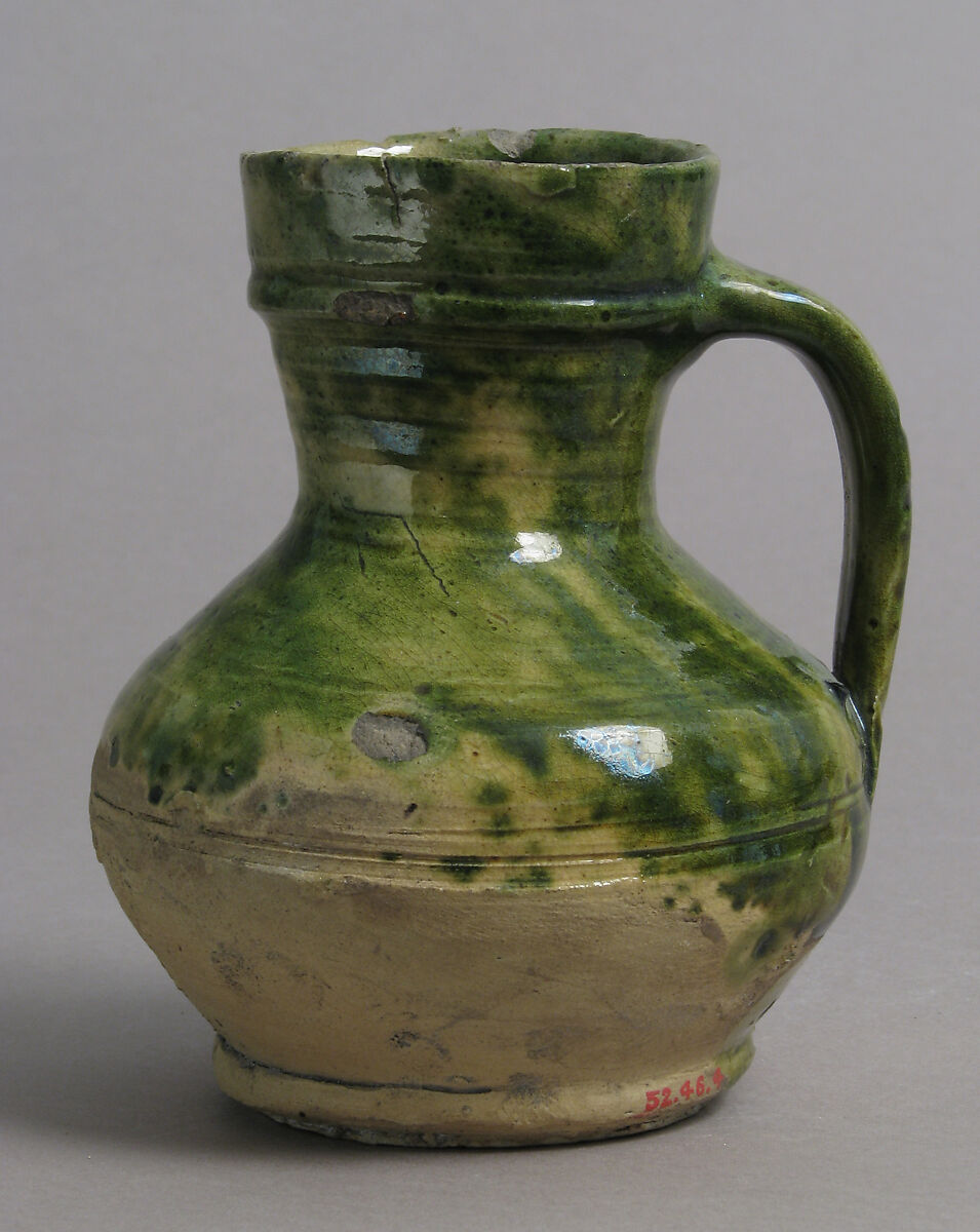 Jug, Earthenware, glazed, British 