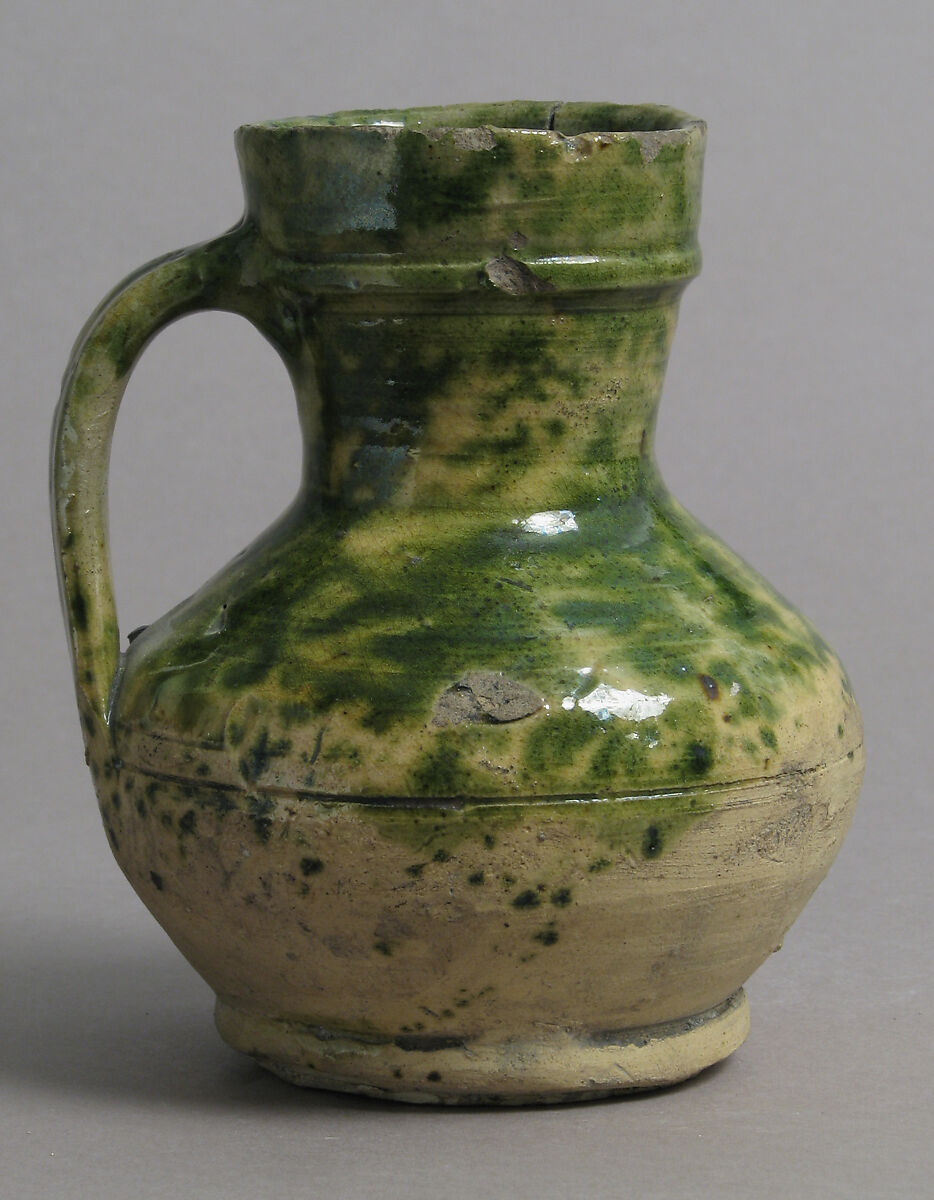 Jug, Earthenware, glazed, British
