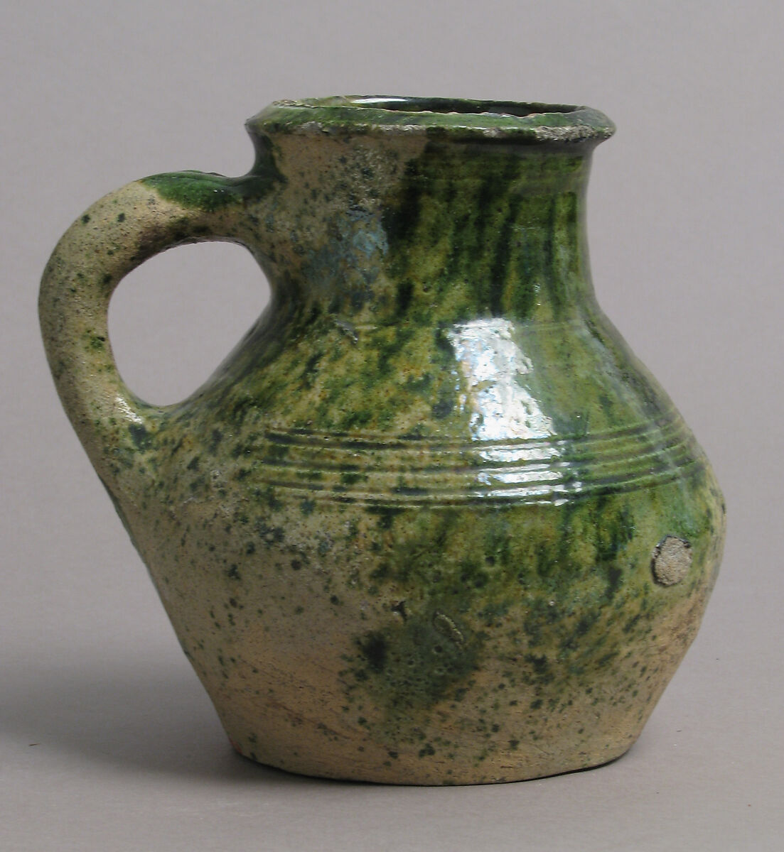 Jug, Glazed earthenware, British