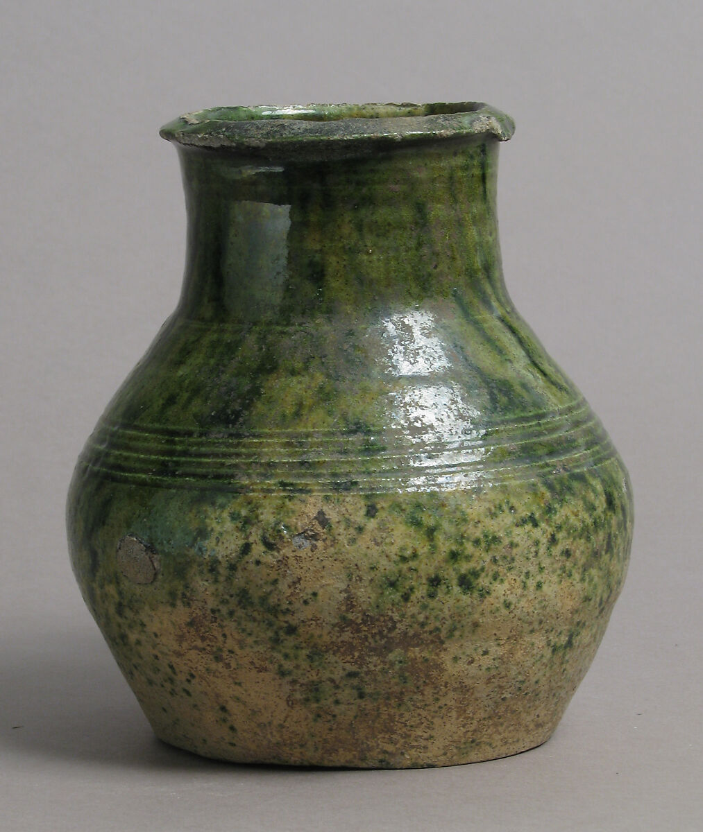 Jug, Glazed earthenware, British
