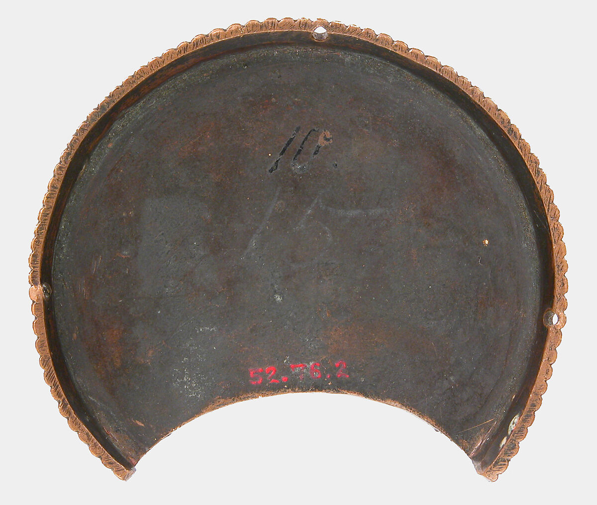 Nimbus, Champlevé enamel, copper-gilt, German