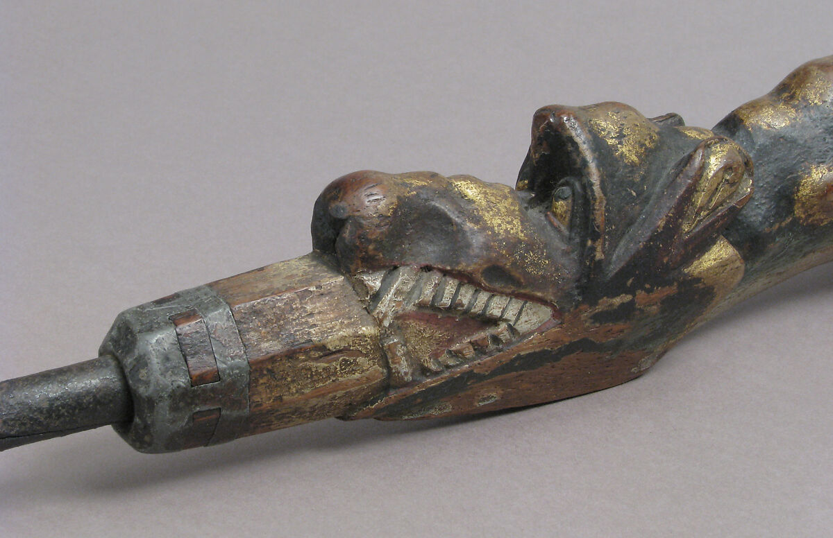 Bellows with the Flight into Egypt, Oak, leather, polychromy, gilding, Netherlandish