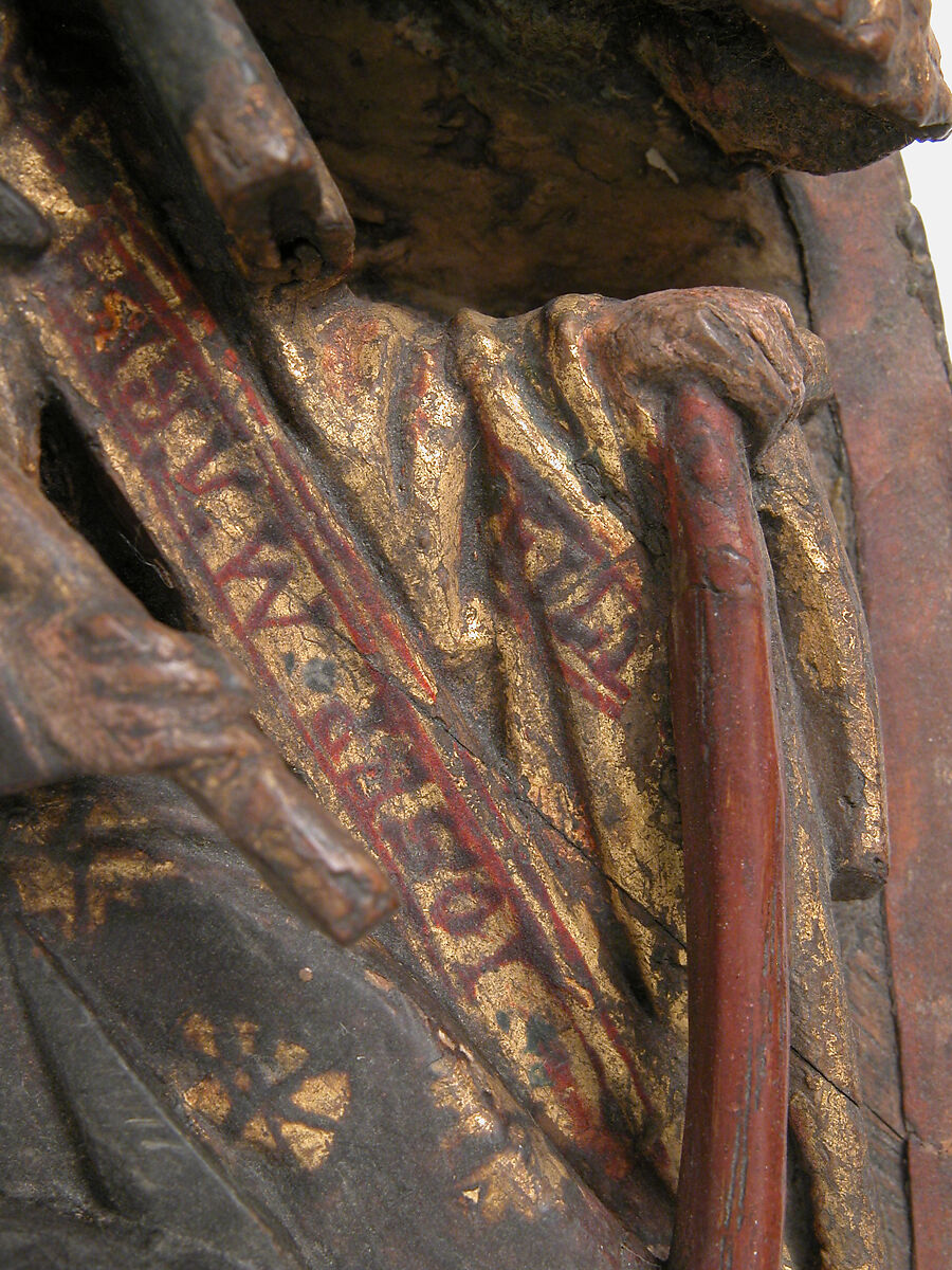 Bellows with the Flight into Egypt, Oak, leather, polychromy, gilding, Netherlandish