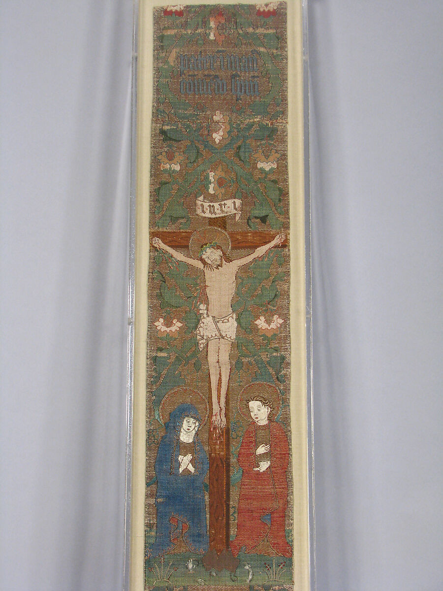 Orphrey, Silk and metal thread on linen, German