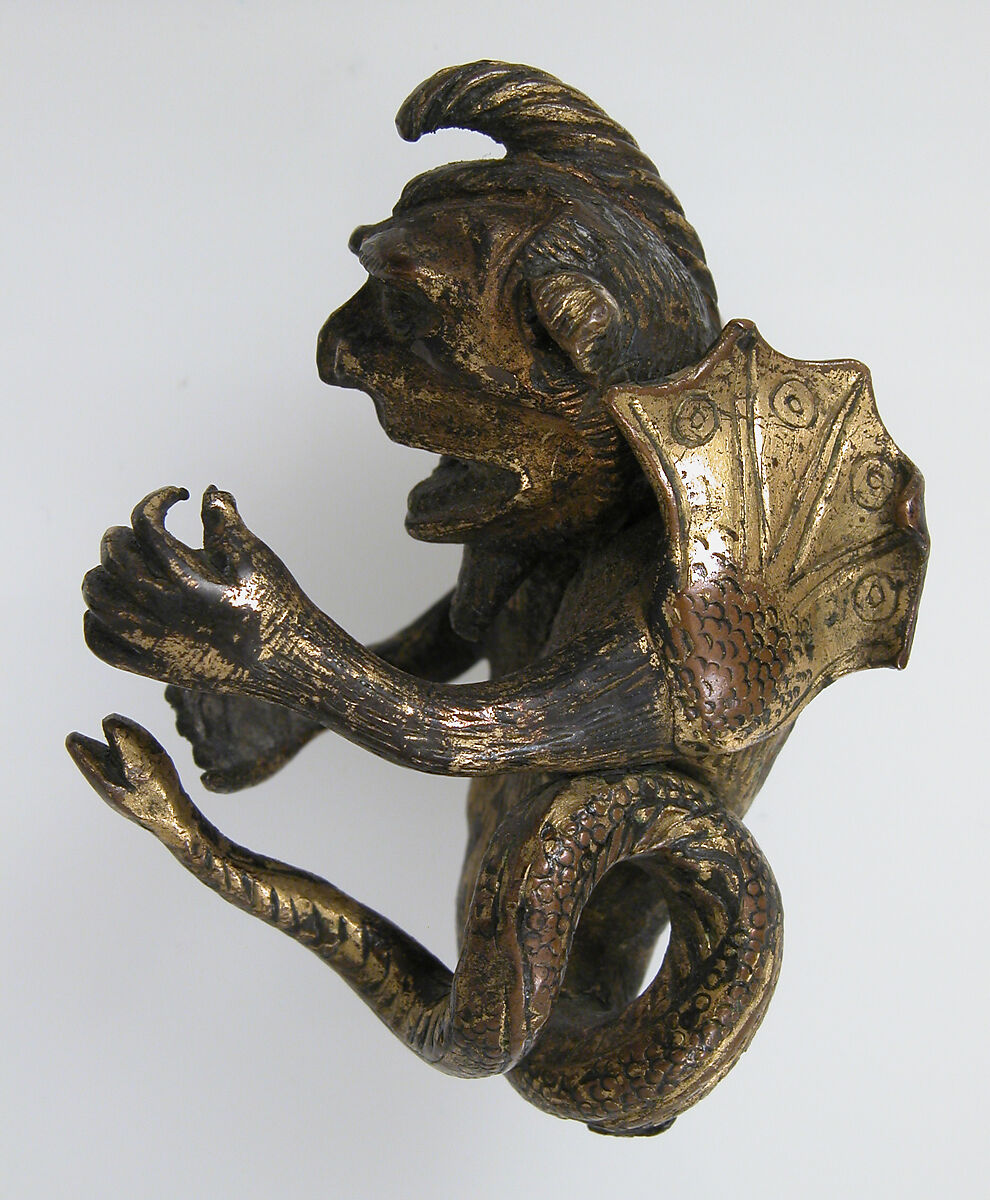 Grotesque, copper alloy, gilt, French 